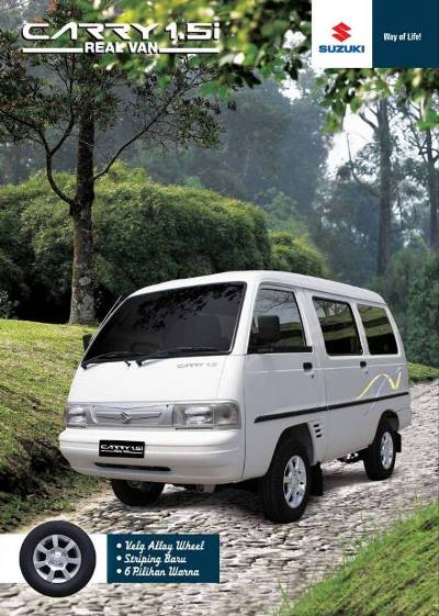 gambar brosur suzuki carry real van terbaru