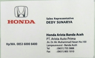 Dealer Honda Banda Aceh Daftar Harga Info Promo Belimobilbaru