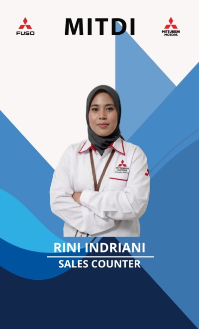 kartu nama rini indriani mitsubishi mitdi majalengka 