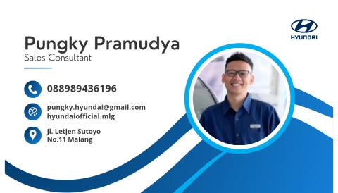 kartu nama pungky pramudya hyundai malang