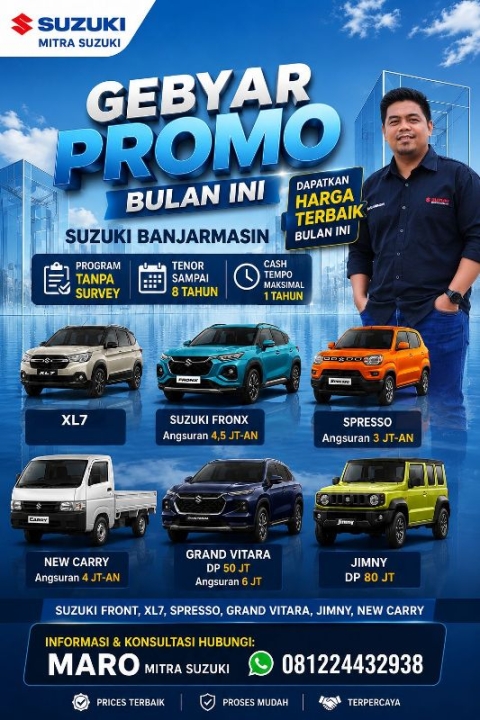 kartu nama maro mitra suzuki banjarmasin