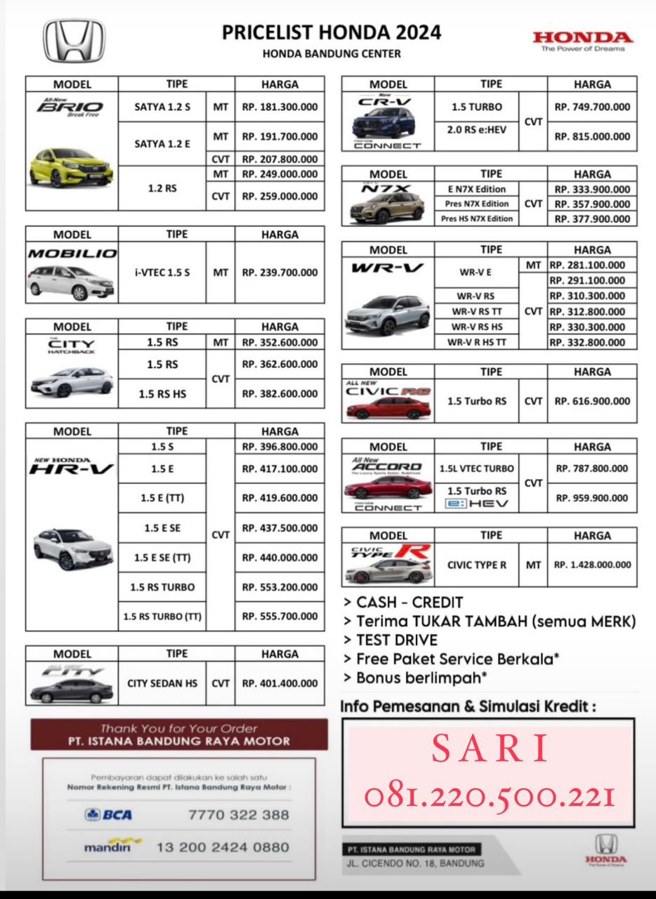 harga-honda-bandung.