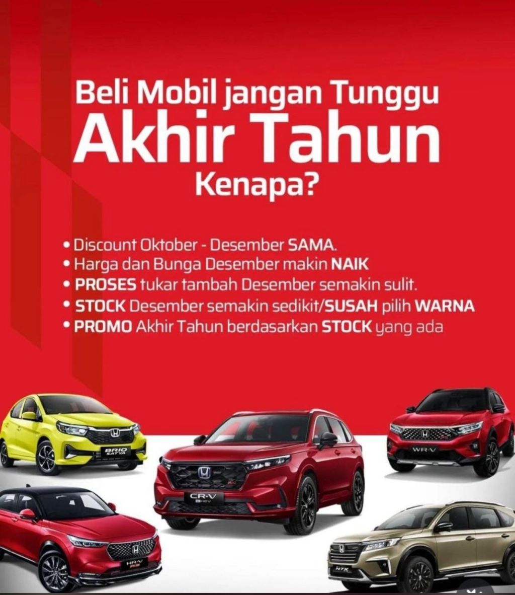 promo honda akhir tahun