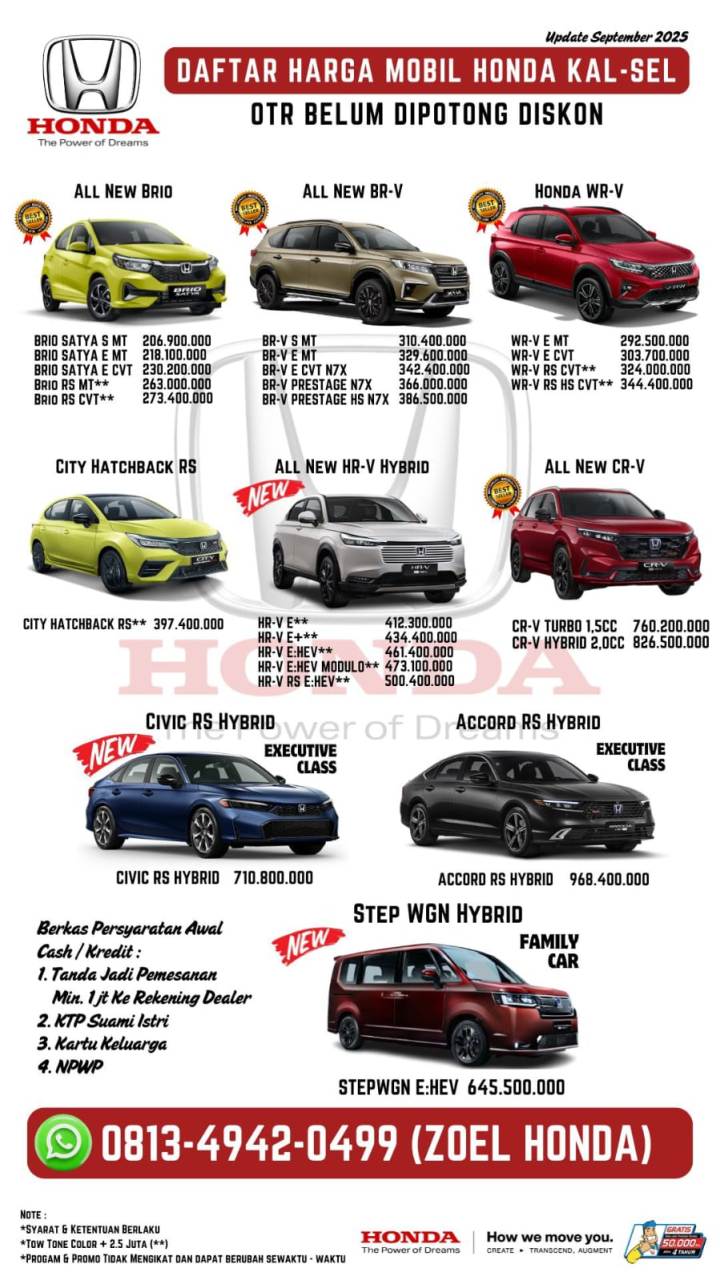 harga-honda-banjarbaru